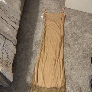Chic Tan Maxi Dress